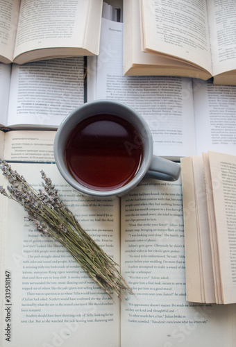 book and cup of tea