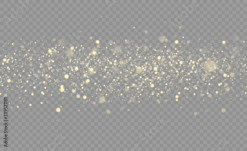 Christmas yellow dust.