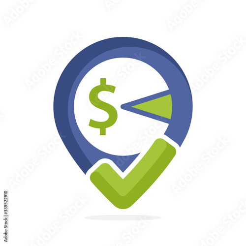 Marker for precise location of taxes.