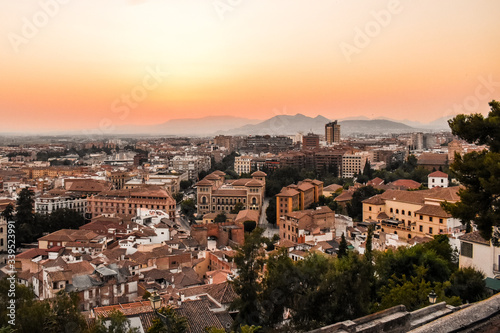 Sunset in Granada, Spain