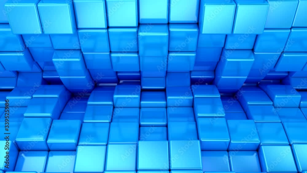 Background of Cubes. Abstract motion, loop, 3d rendering, 4k resolution Background of Cubes. Abstract motion, loop, 3d rendering, 4k resolution
