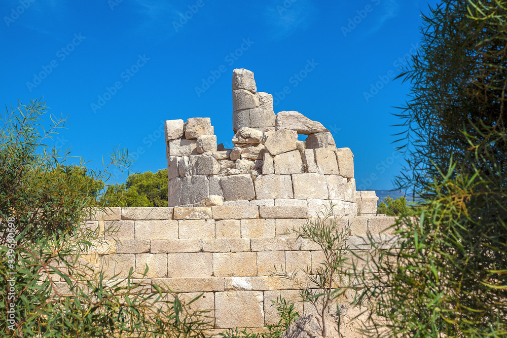 The lighthouse in Patara ancient city built by the Roman Emperor Neron, Antalya, Turkey.