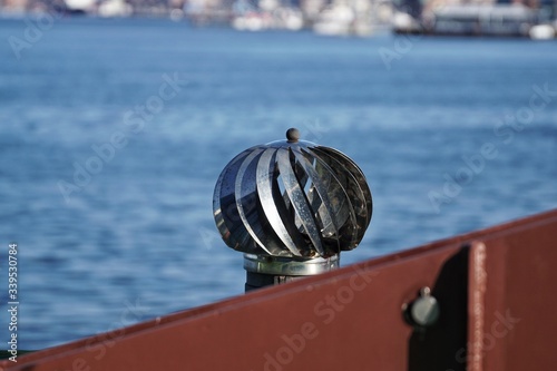 maritime ship part in a port  photo