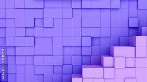 3d Rendering of blocks background