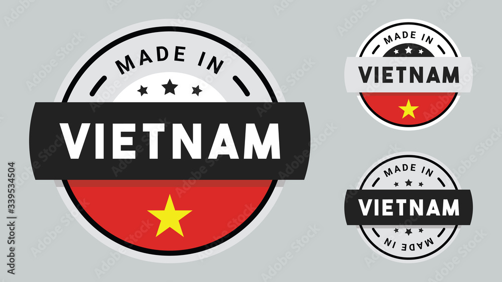 Made in Vietnam collection with Vietnam flag symbol.