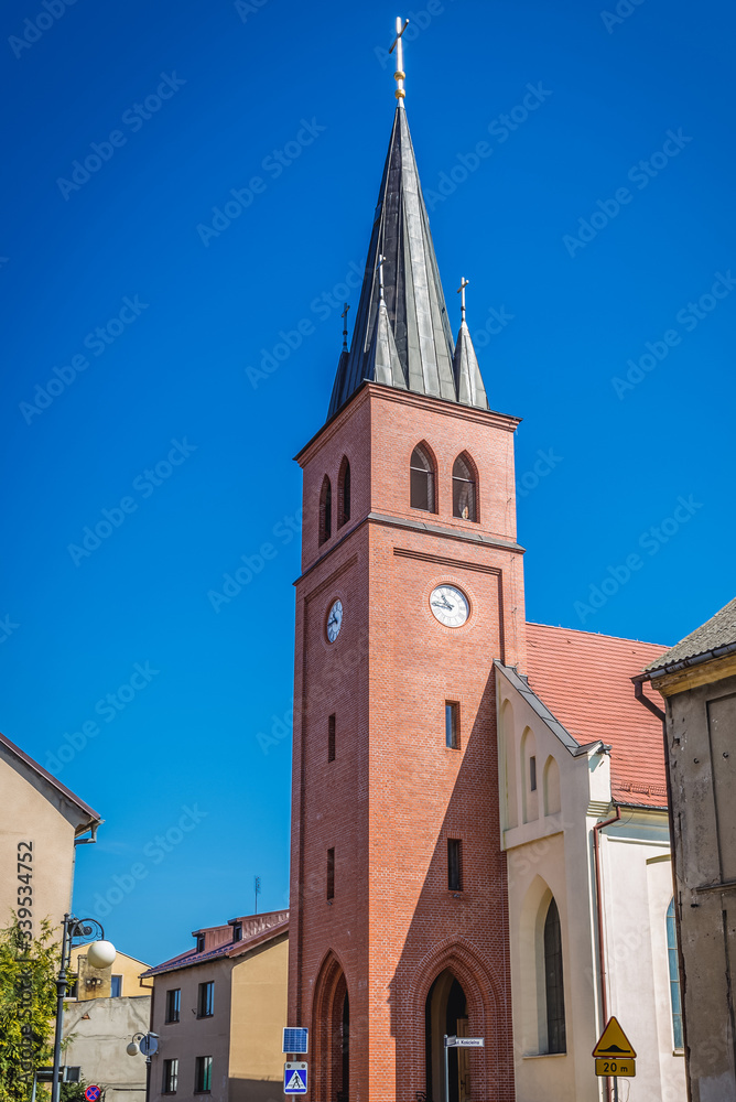 Roman Catholic church of St James in Tuchola town, Poland