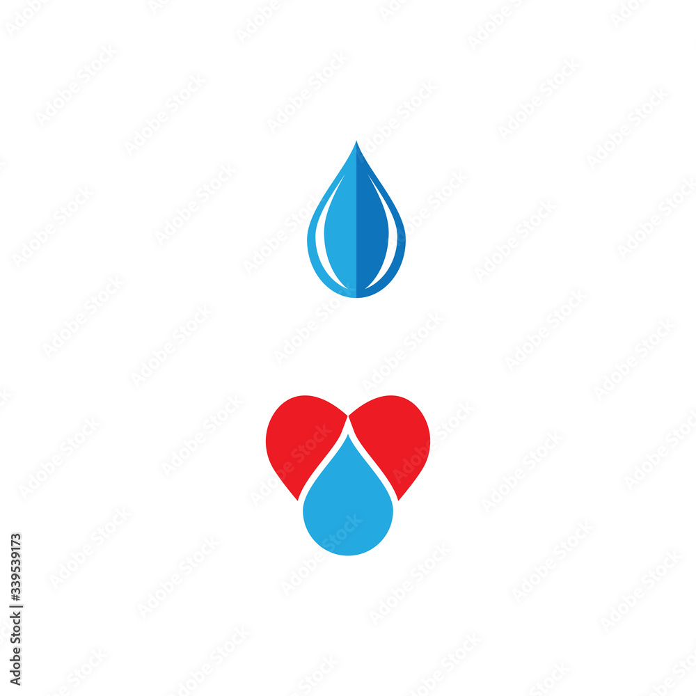 Fototapeta premium Water drop Logo Template vector