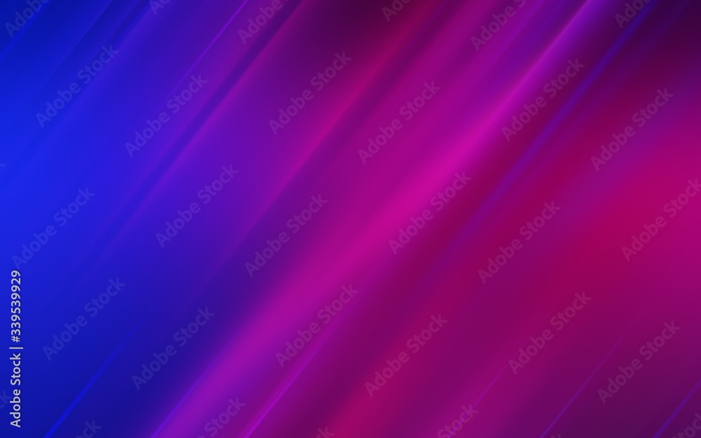 Naklejka premium Abstract dark background with blue and pink neon glow. Neon light lines, waves.