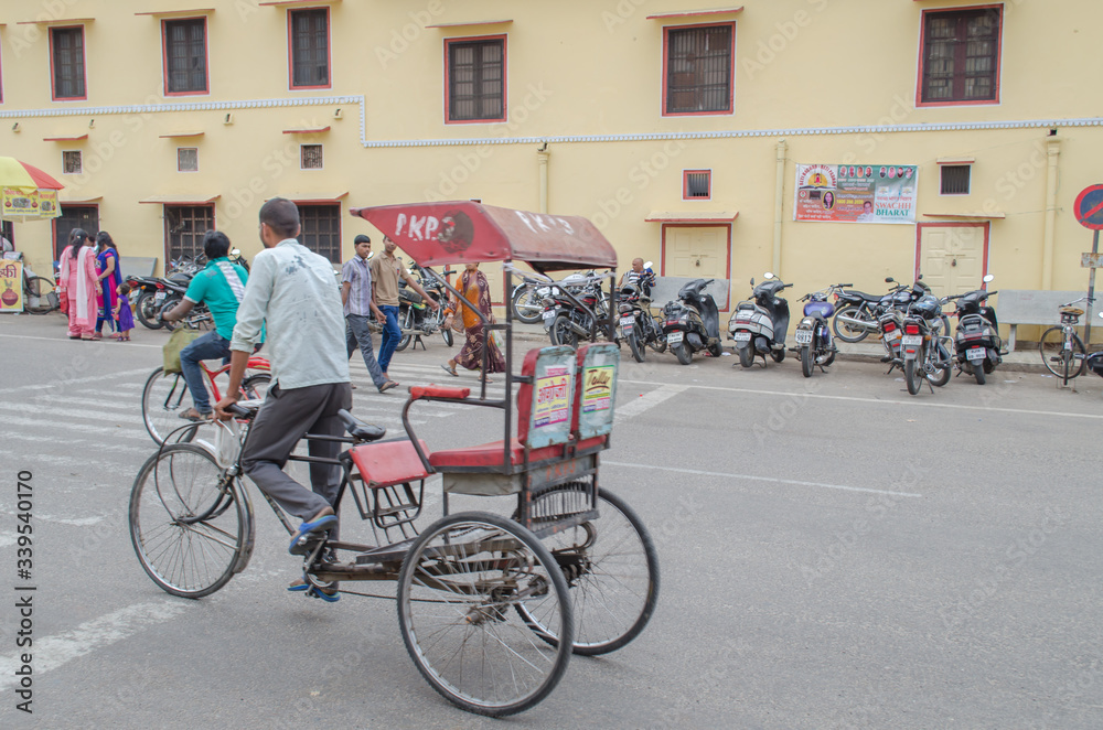 Obraz premium Tourist places of Jaipur in Rajasthan, India