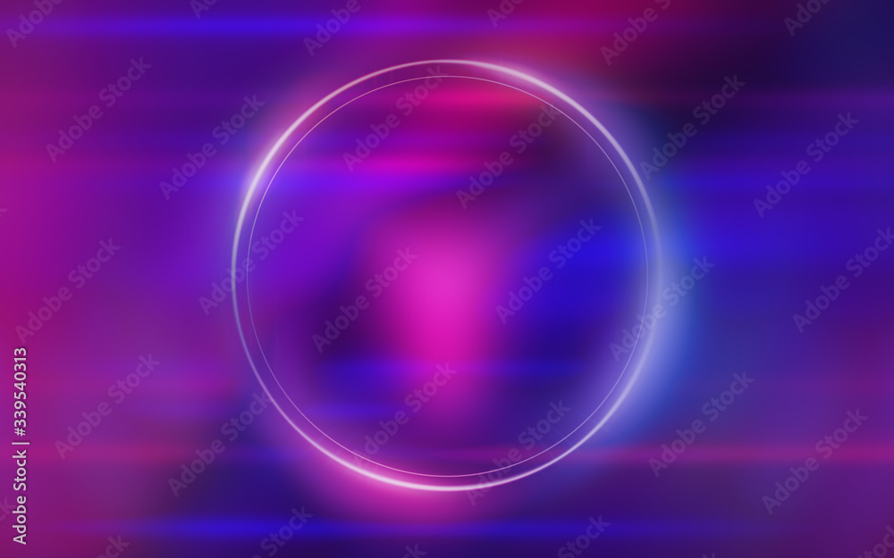 Abstract dark background with blue and pink neon glow. Neon light lines, waves. Abstract dark background with blue and pink neon glow. Neon light lines, waves.