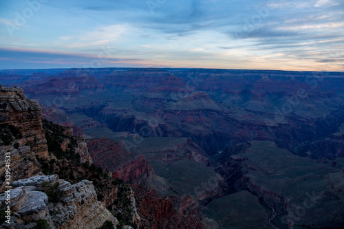 Sunset view of the Grand Canyon