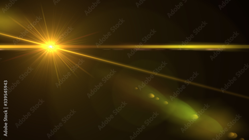 Fototapeta premium Modern lens flare red background streak rays (super high resolution) 