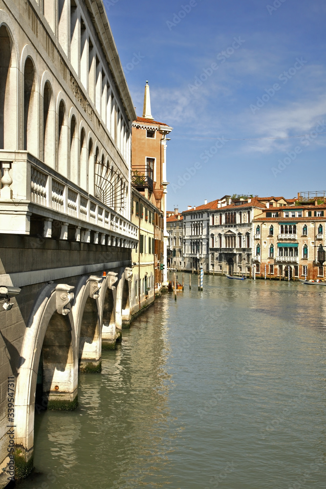 Naklejka premium Grand canal in Venice. Region Veneto. Italy