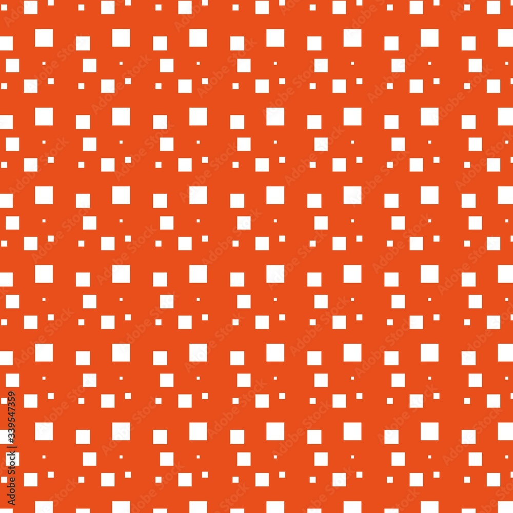 Seamless white rectangle pattern. On orange background, vector Seamless white rectangle pattern. On orange background, vector