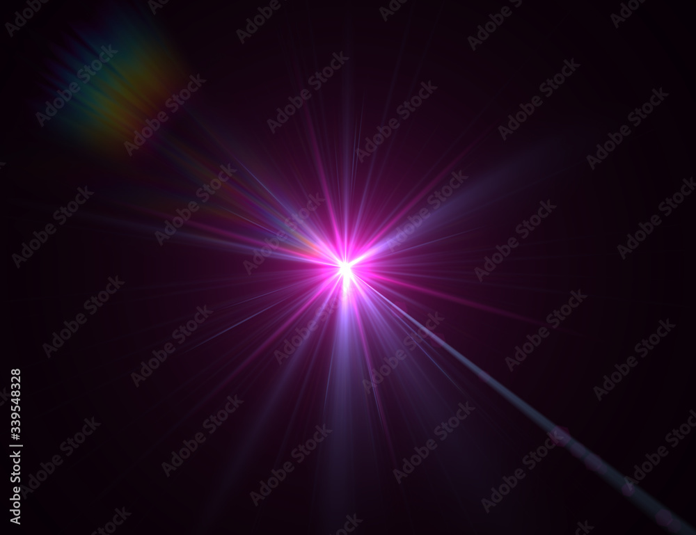 Modern lens flare red background streak rays (super high resolution) Modern lens flare red background streak rays (super high resolution)