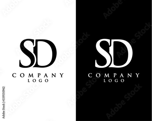 letter SD, DS abstract Company logo design. vector logo for company identity