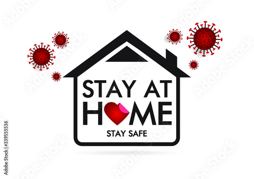 Stay at home quote for protection from coronavirus 2019