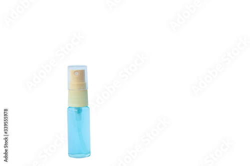 Ethyl alcohol spray isolated on a white background
