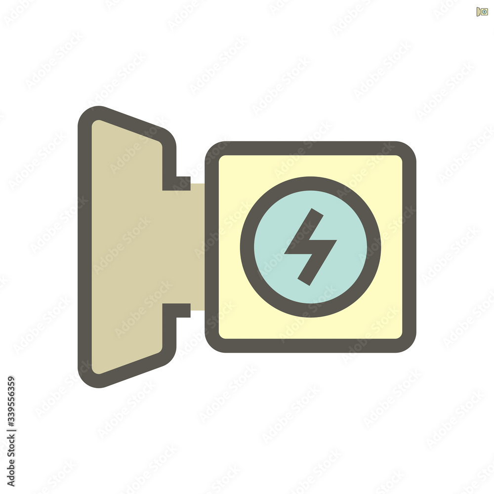 EV charging connectors vector icon design, 48x48 pixel perfect and editable stroke. EV charging connectors vector icon design, 48x48 pixel perfect and editable stroke.