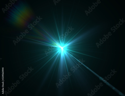 Fototapeta Naklejka Na Ścianę i Meble -  Modern lens flare red background streak rays (super high resolution)	