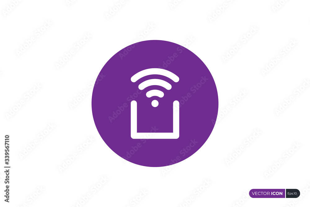 Rounded Line Phone Signal Icon with Circle Shape isolated on White Background. Usable for Business and Technology Resources. Flat Vector Icon Design Template Element. Rounded Line Phone Signal Icon with Circle Shape isolated on White Background. Usable for Business and Technology Resources. Flat Vector Icon Design Template Element.