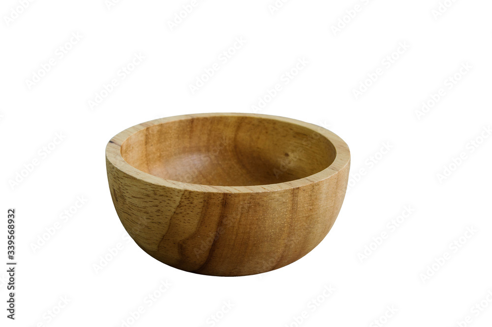 Isolated wooden cup on white background Isolated wooden cup on white background