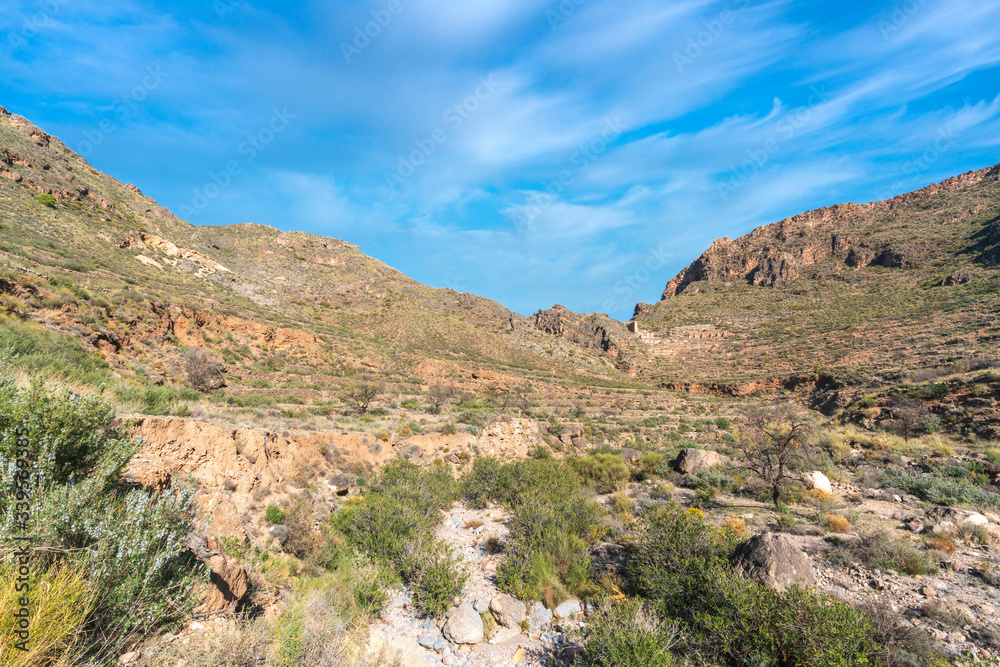 El Cid ravine in the municipality of Berja (Spain)