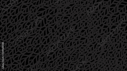 Wallpaper Mural Black Illustration of Feather Pattern  Torontodigital.ca