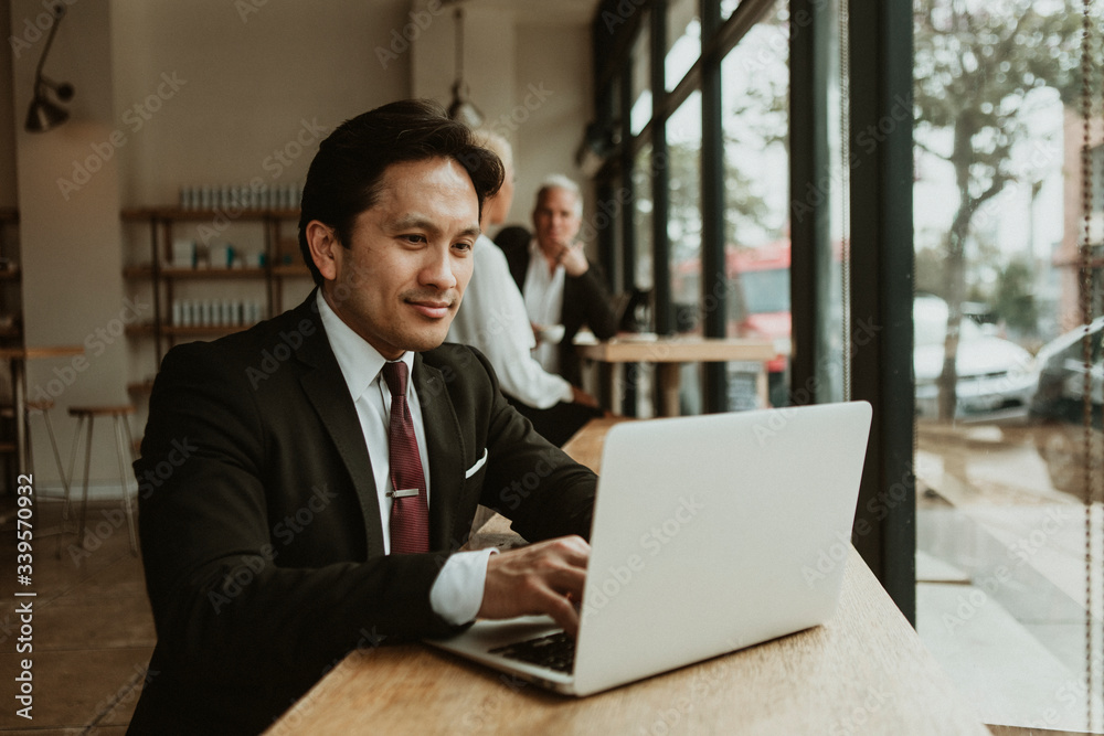 Businessman using laptop Businessman using laptop