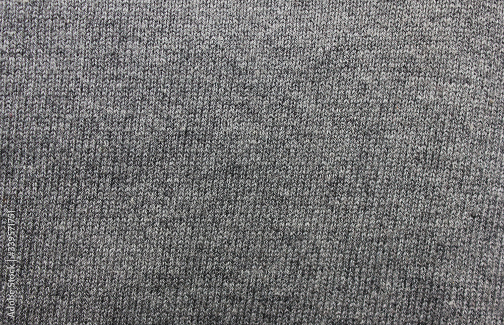 Fototapeta premium Gray fabric texture background. Grey cloth surface, empty gray color material pattern