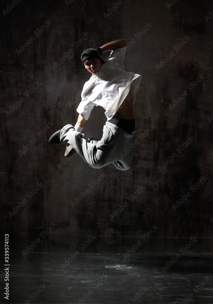 young modern hip hop male dancer