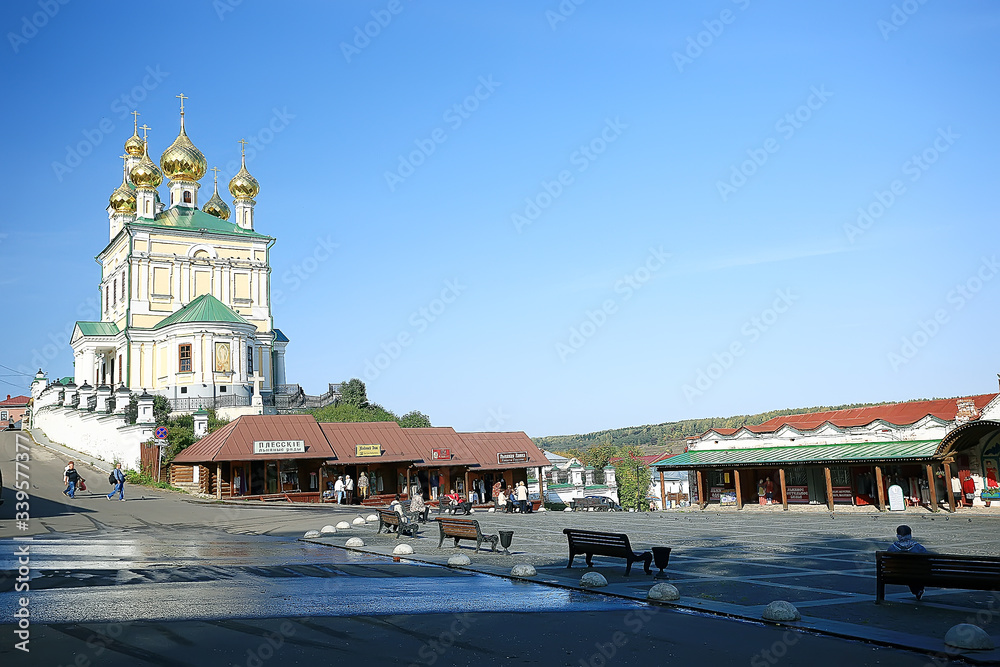 church summer landscape orthodox / summer landscape, faith religion architecture of Russia