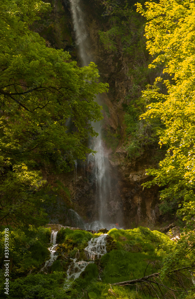 Bad Urach, Wasserfall, Deutschland Bad Urach, Wasserfall, Deutschland