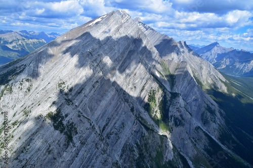 Helicopter Ride over Banff National Park , Canada , Rocky Mountains 