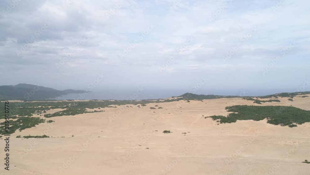 Aerial of Na Beach at Dam Mon Peninsula, Van Phong Bay, Van Ninh, Khanh Hoa. is beautiful with its 10km untouched wilderness white sandy beach, crystal clear water, near most eastern point of Vietnam Aerial of Na Beach at Dam Mon Peninsula, Van Phong Bay, Van Ninh, Khanh Hoa. is beautiful with its 10km untouched wilderness white sandy beach, crystal clear water, near most eastern point of Vietnam