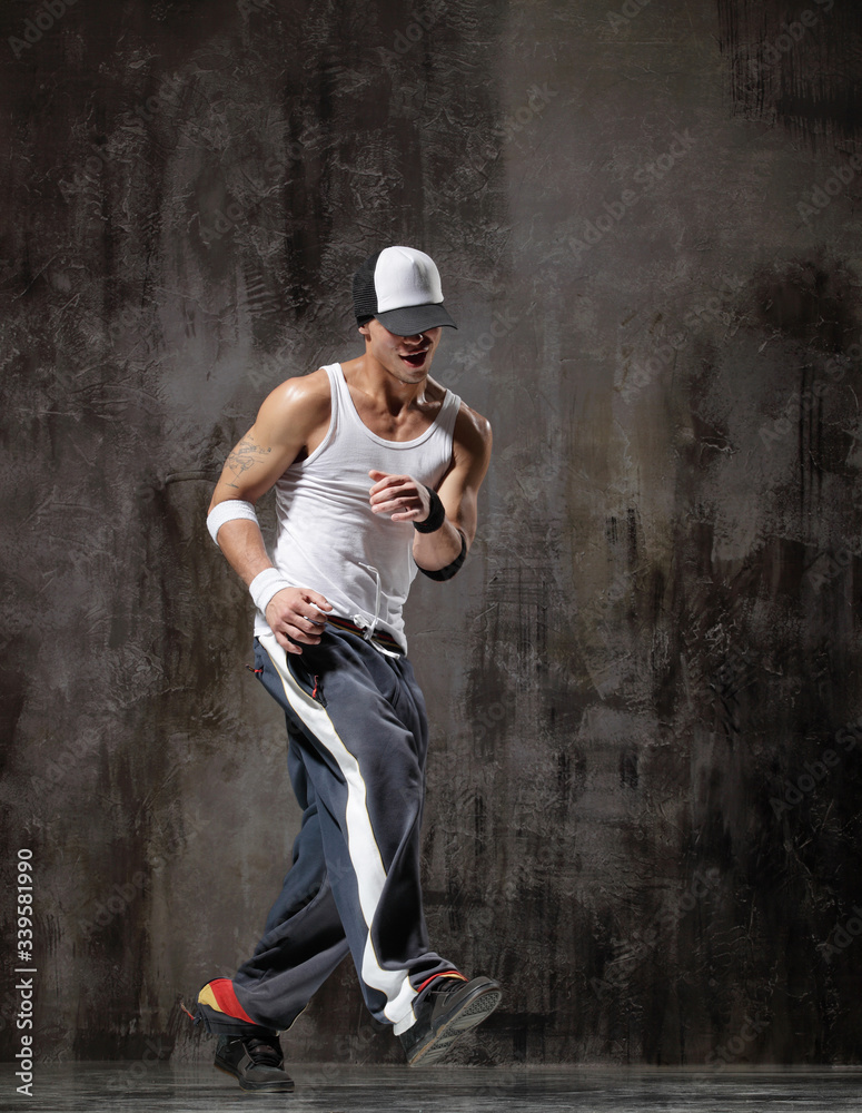 young modern hip hop male dancer