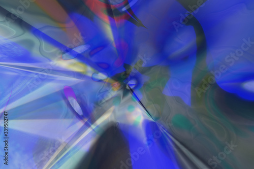 Fluid effects. Abstract blur dreamy generative art texture. © BentChang