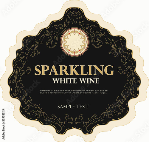 WINE LABEL ITALIAN FOOD AND DRINKS DECORATIVE STICKER FOR AMARONE, PROSECCO, CHIANTI, VALPOLICELLA,PRIMITIVE AND SPARKLING WINE