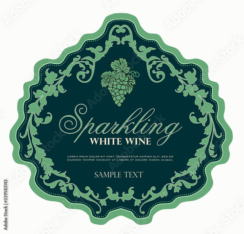 WINE LABEL ITALIAN FOOD AND DRINKS DECORATIVE STICKER FOR AMARONE, PROSECCO, CHIANTI, VALPOLICELLA,PRIMITIVE AND SPARKLING WINE