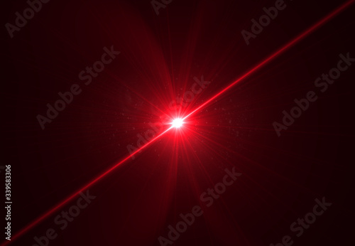 Modern lens flare red background streak rays (super high resolution)