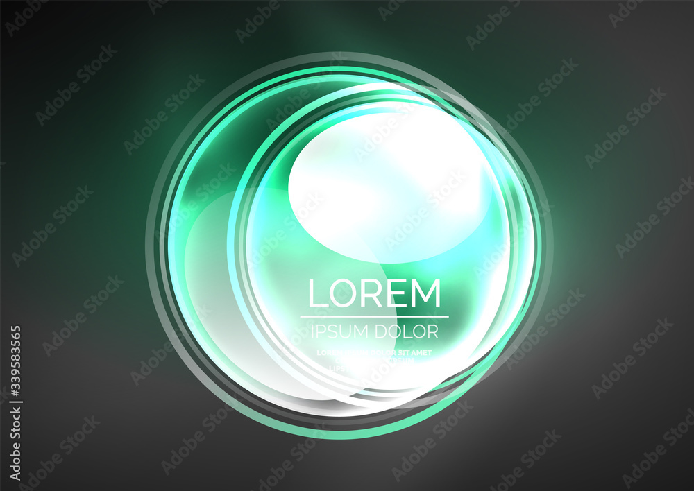 Glowing neon shiny transparent bubbles, glass circles or bio cell concept. Techno futuristic vector abstract background For Wallpaper, Banner, Background, Card, Book Illustration, landing page Glowing neon shiny transparent bubbles, glass circles or bio cell concept. Techno futuristic vector abstract background For Wallpaper, Banner, Background, Card, Book Illustration, landing page
