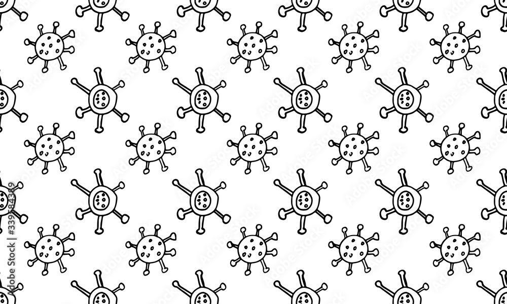 coronavirus in china. can be used in print. Pattern illustration