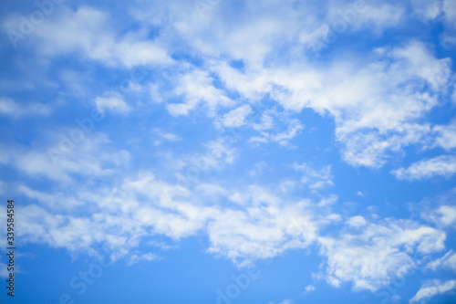 Beautiful background of white clouds on a blue sky