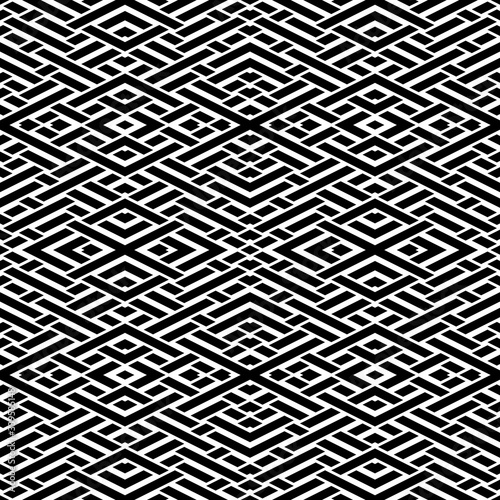 Seamless pattern with oblique black bands