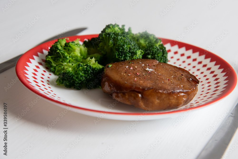 Seitan with broccoli Seitan with broccoli