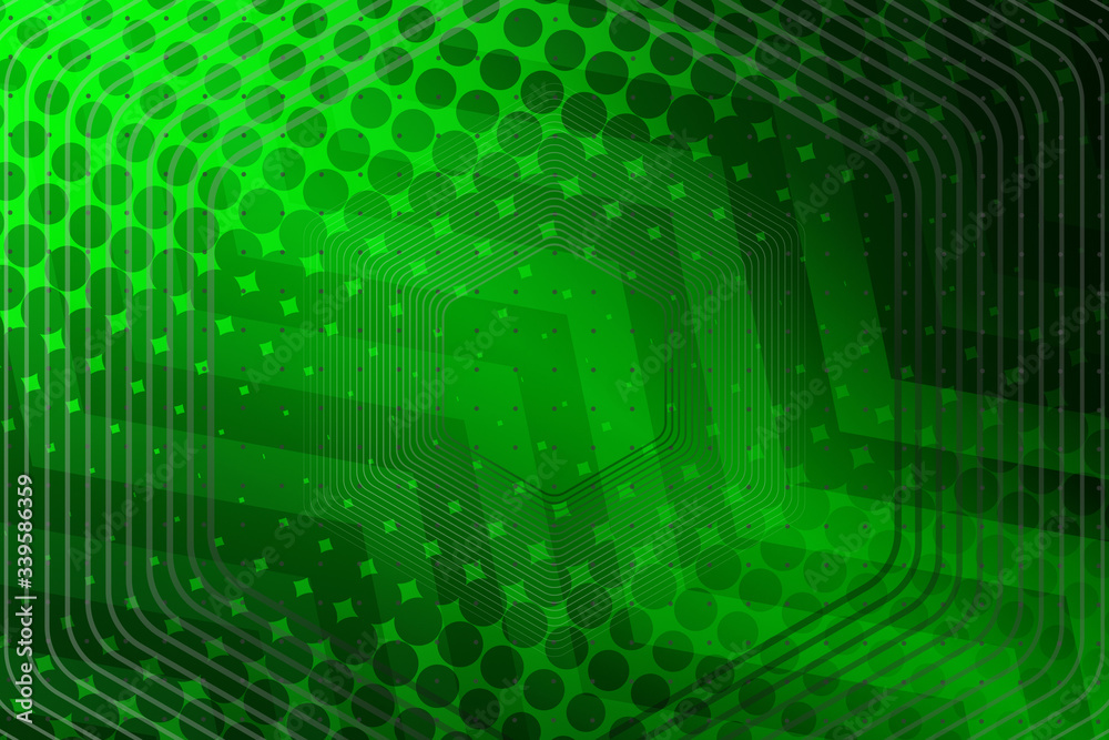 Obraz premium abstract, green, light, blue, pattern, design, illustration, wallpaper, texture, technology, backdrop, digital, black, web, color, space, motion, wave, halftone, grid, curve, art, graphic, dark, dots