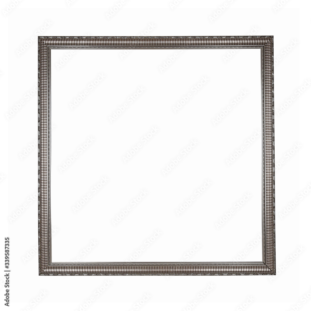 Wooden frame for paintings or photo. Isolated on white Wooden frame for paintings or photo. Isolated on white