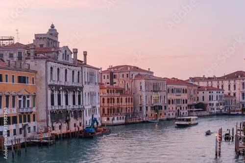 View of a Grand canal and facades of Venetian houses © Luka