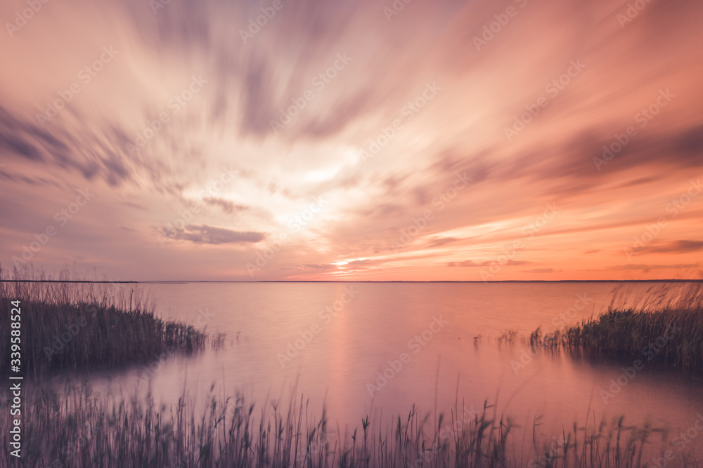 Sunset on the atlantic ocean. Florida, USA Sunset on the atlantic ocean. Florida, USA