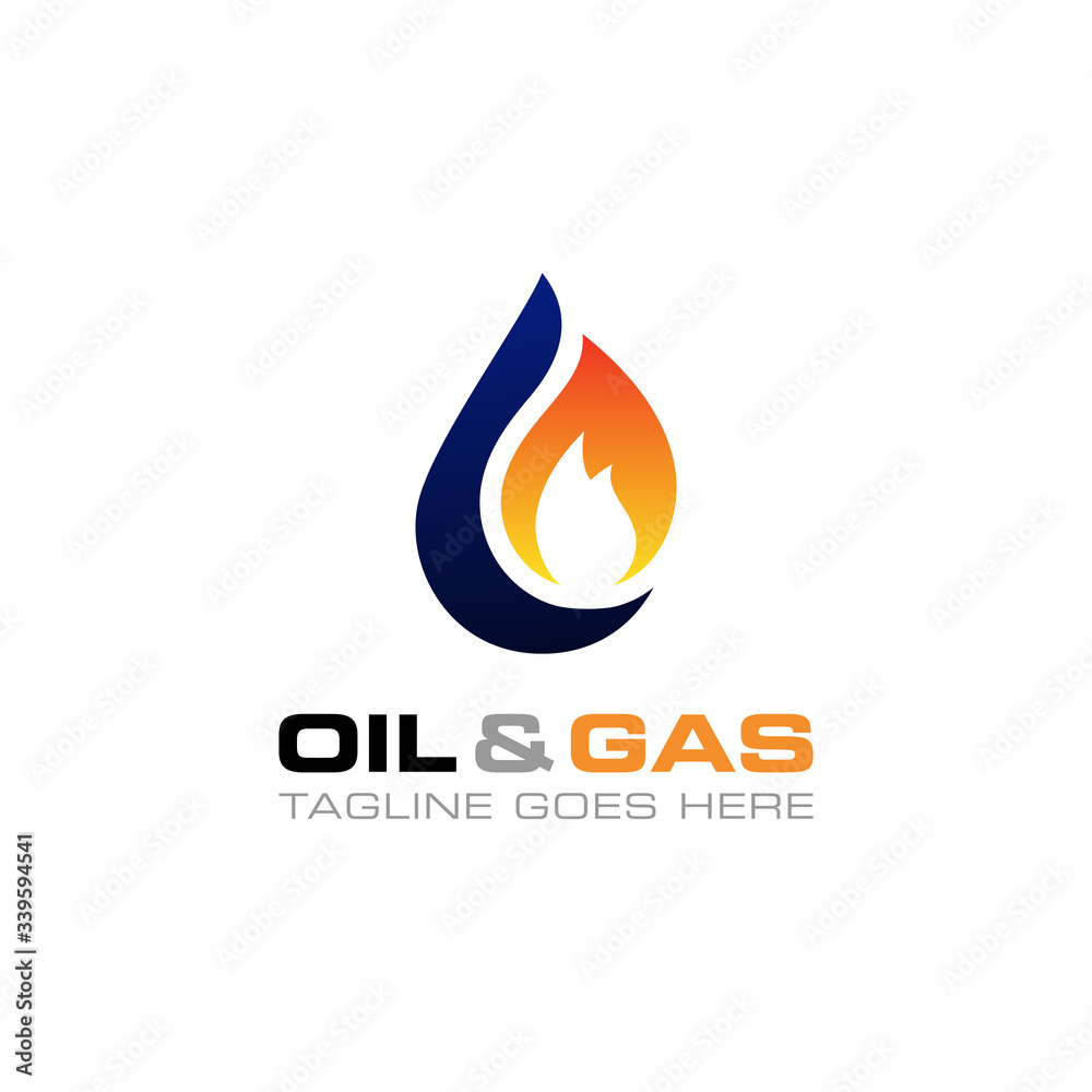 Oil and gas logo vector design template Oil and gas logo vector design template